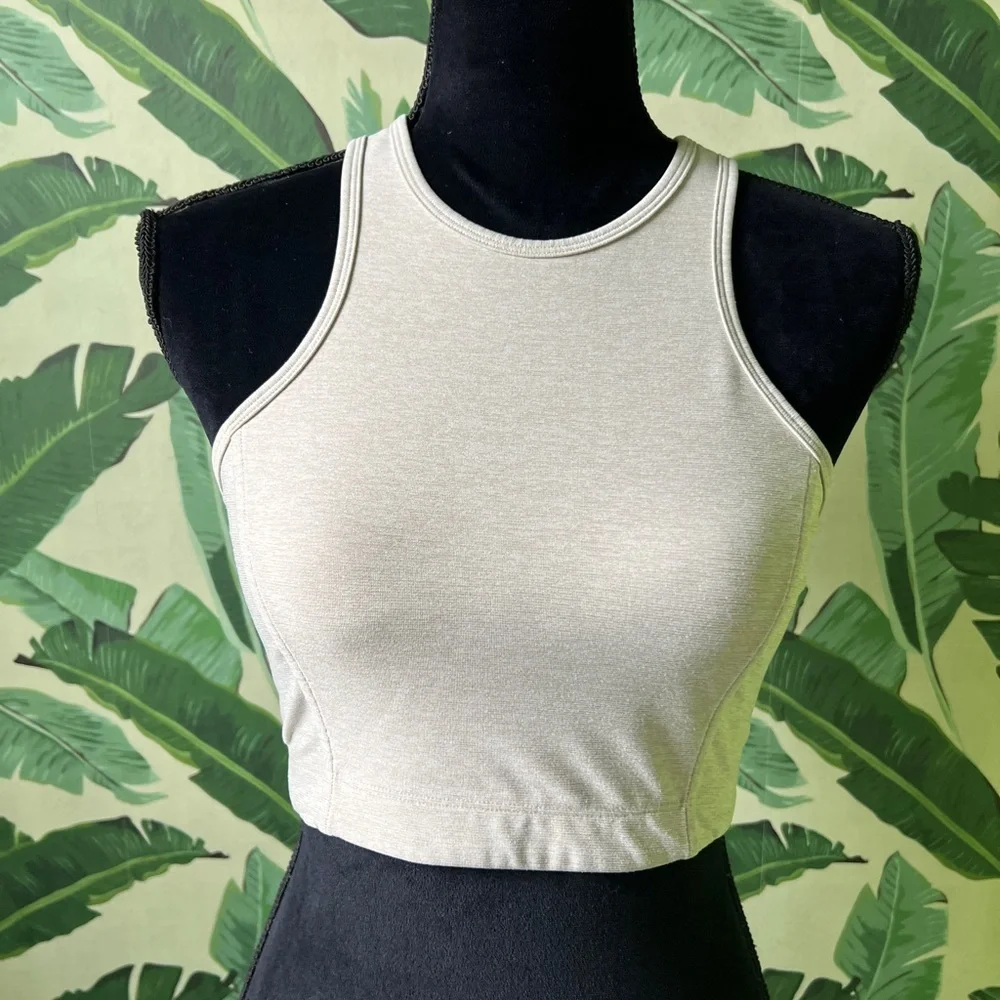Outdoor Voices Womens Light Gray Sports Bra Small - Picture 2 of 7